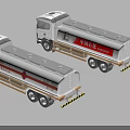 Sinopec White Oil Tank Trucks With Large Cylindrical Tank Bodies And Wheels