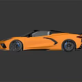 Yellow Convertible Sports Car With Sleek Design Black Accents And Modern Styling