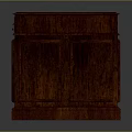 Classic Wooden Office Desk With Green Top Multiple Drawers And Storage Cabinet