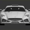 Luxury Silver Sleek Sports Car With Aerodynamic Design And Reflective Surface