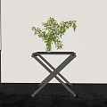 Modern Side Table Metal Side Table Folding Side Table 3d model