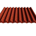 Parametric roof tile stretch without deformation 3d model