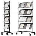 Modern Open Bookshelf Design With Multiple Layers And Art Books Magazines