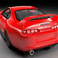 Red Toyota Sports Car With Modified Exterior And Body Kit
