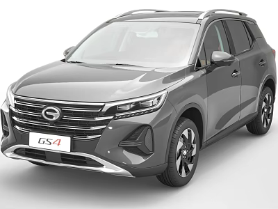 GAC GS4 Gray SUV Exterior Design With Sleek Front Grille And Headlights 3d model