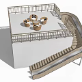 Swirl Stairs Slide Children's Slide 3d model