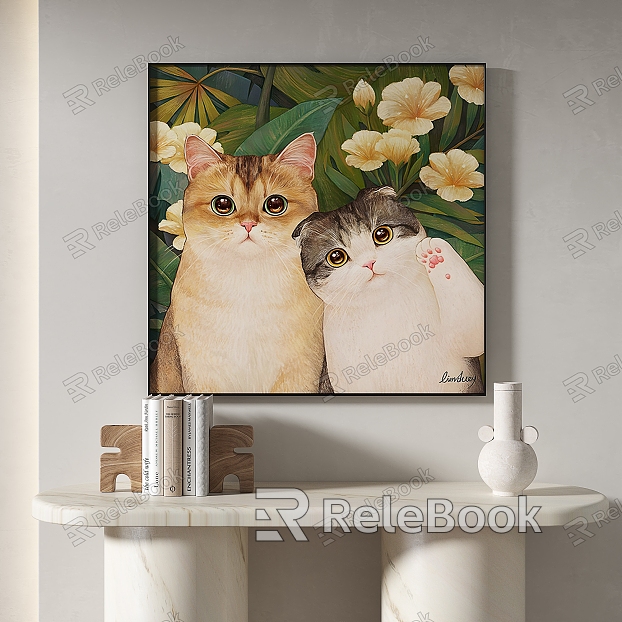 Modern Animal Painting Simple Decorative Painting model