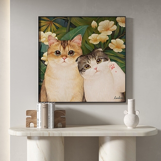 Modern Animal Painting Simple Decorative Painting 3d model