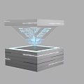 modern holographic projection 3d model