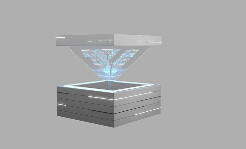 modern holographic projection 3d model