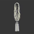 Modern Braided Column Decorative Ornament Set in Red Purple Silver for Home Decoration