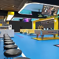 Game Hall Video Game Hall Interactive Game Exhibition Hall Design Battle Electric 3d model