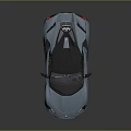Blue Sports Car With Black Convertible Top Sleek Lines And Modern Alloy Wheels
