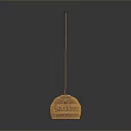 Modern Orange Honeycomb Sphere Pendant Lighting Fixture with Unique Design for Home Interior Decor