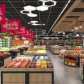 Supermarket, Shopping Mall, Convenience Store, Grain and Oil Area, Coarse Grain Area, Department Store Area 3d model