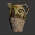 Handcrafted Ceramic Pitcher With Sculpted Rooster Design And Glazed Finish