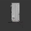 White Industrial Electronic Cooling Device With Fan And Metal Casing Stand