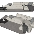 Modern Multiplayer Sofa 3d model