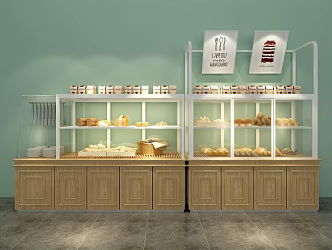 Modern Container Bread Cabinet Storage Cabinet Display Cabinet Bread 3d model