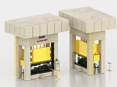 power transformer reactor punching machine bending machine industrial machinery 3d model