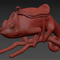Modern Chameleon Saddle Chameleon 3d model