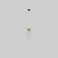 Modern Transparent Glass Pendant Lights With Striped Design And Two Sizes