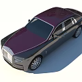 Luxury Premium Sedan with Chrome Grille Spirit of Ecstasy Emblem Dark Exterior and Elegant Design