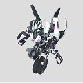 Decepticons Motorcycle Robot Mecha Warrior Terminator Destroyer Machine Warrior Robot Fighter Low Face Number Low Model Simple Model 3d model
