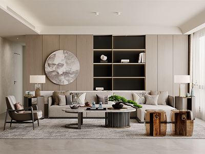 modern living room model