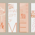 Aesthetic Beauty Transformation Cards With Elegant Design And Skincare Glow
