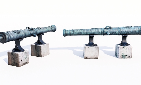 modern cannon 3d model