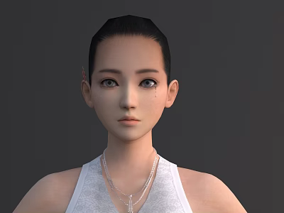 Modern Flush Door With Glass Panel And Aluminum Frame For Home Interior Design 3d model