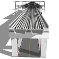 Modern Station Design Featuring Steel Structure Roof Long Platform And Tracks