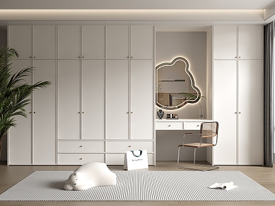 Modern wardrobe dresser 3d model