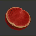 Fresh Sliced Watermelon Displaying Vibrant Red Flesh And Green Rind