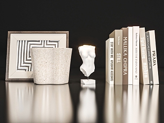 Modern Book Ornaments 3d model