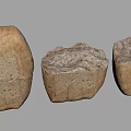 Homemade Bread Varieties with Textured Surfaces and Light Brown Crust in Various Shapes