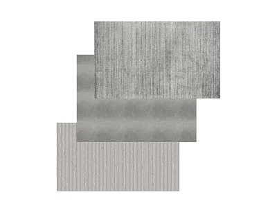 Gray Square Rugs With Textured Patterns And Striped Designs For Home Decor 3d model