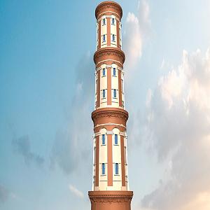 European Tower Chimney 3d model