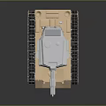 Detailed Military Tank 3D Model With Tracks Turret And Cannon Design