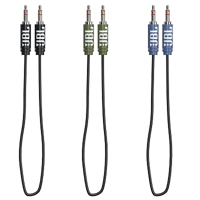 JABT Phone Data Cables With Black Green Blue Connectors For Mobile Devices 3d model