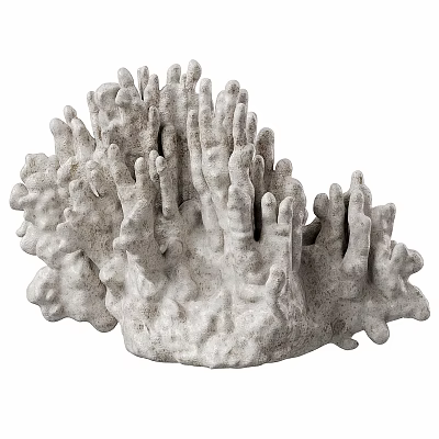 Gray Coral Shape Decorative Ornament Set For Natural Home Tabletop Decoration 3d model