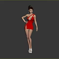 Modern Woman Model Female Model Magazine Model Cover Model 3d model
