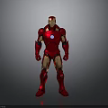 Iron Man Red And Gold Armor With Chest Arc Reactor Standing Pose