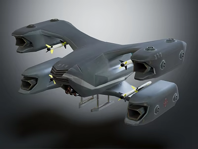 Futuristic Passenger Aircraft Concept With Multiple Engines And Advanced Aerodynamic Design 3d model