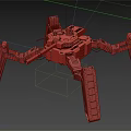 Mechanical Spider With Multi Legged Structure And Sci Fi Design Elements 3d model