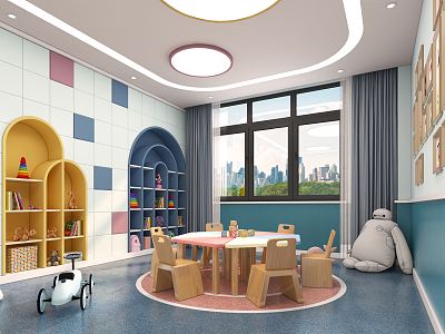 Modern Kindergarten Classroom model