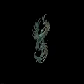 Ancient Bronze Phoenix Sculpture With Intricate Feathers And Curled Tail Design