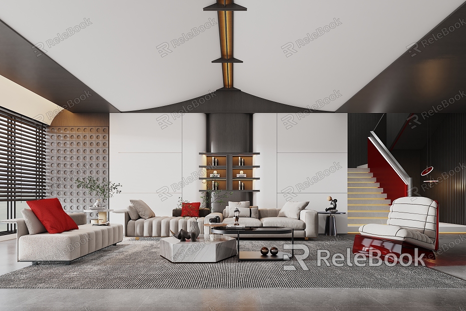 Modern living room official website home recommend model