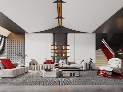 Modern living room official website home recommend model